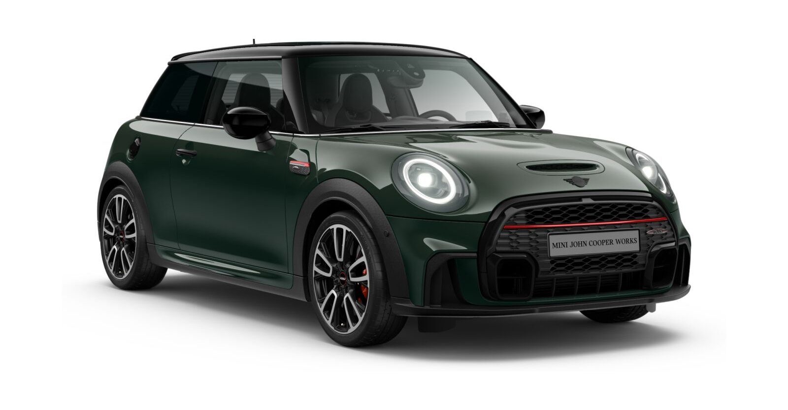 MINI John Cooper Works 3-Türer in Grün von vorne