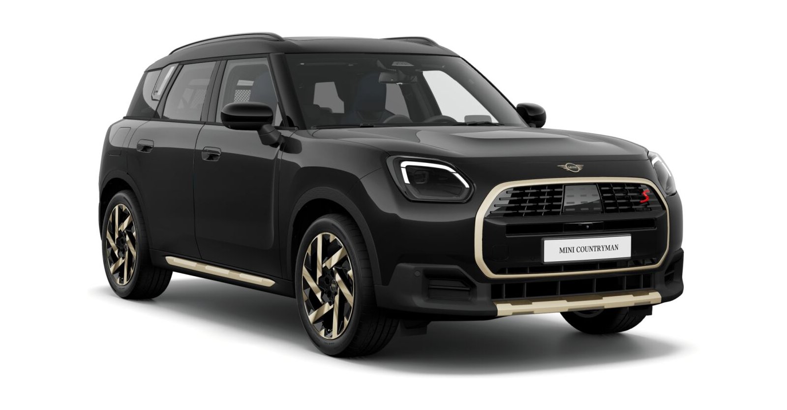 MINI MINI Countryman in Schwarz von vorne
