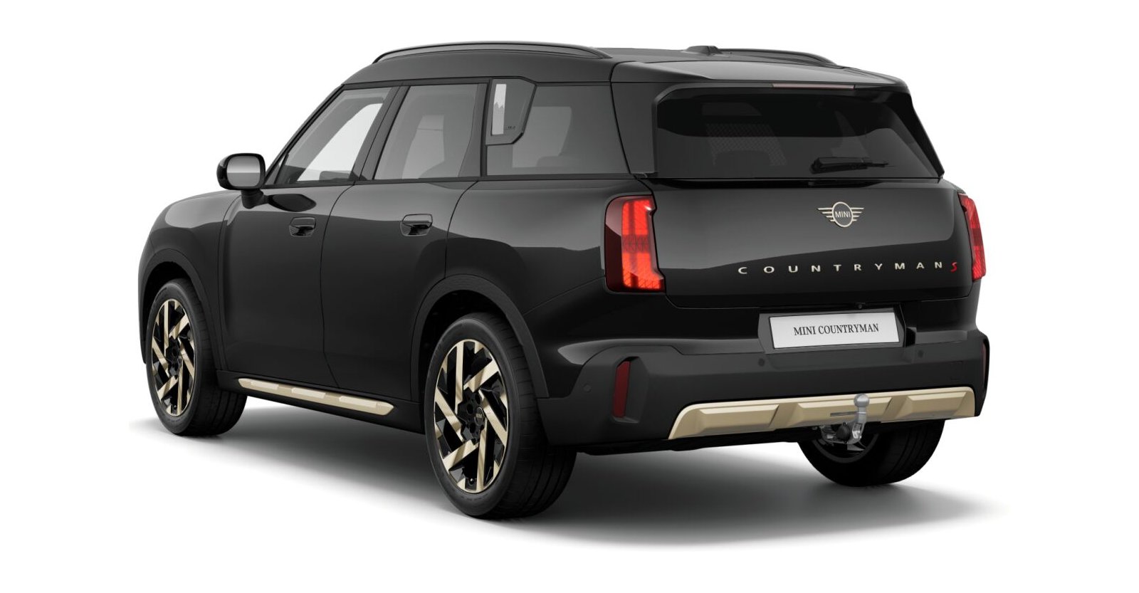 MINI MINI Countryman in Schwarz von hinten