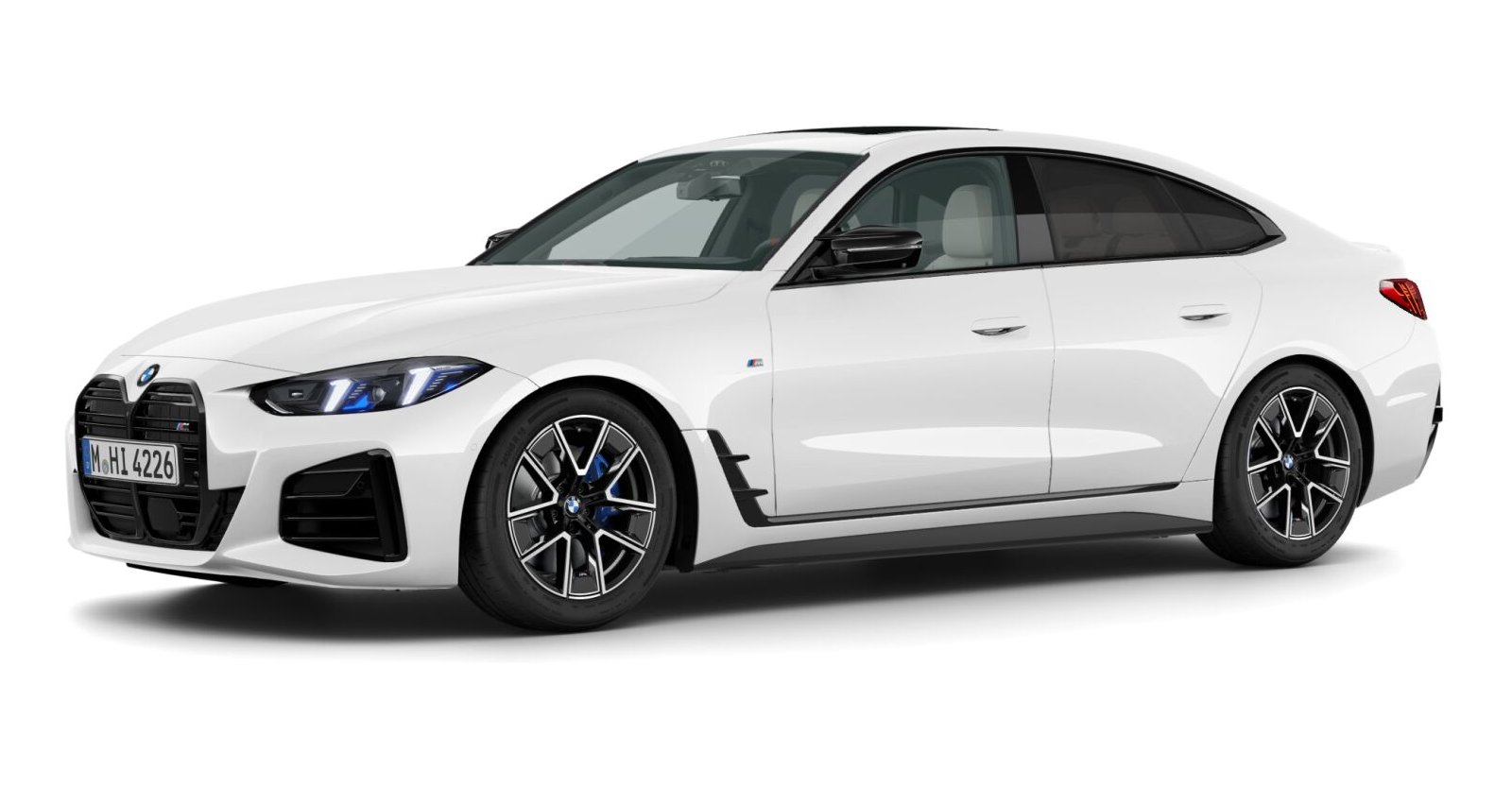 BMW BMW 4er in Weiß von vorne BMW BMW 4er in Weiß von vorne