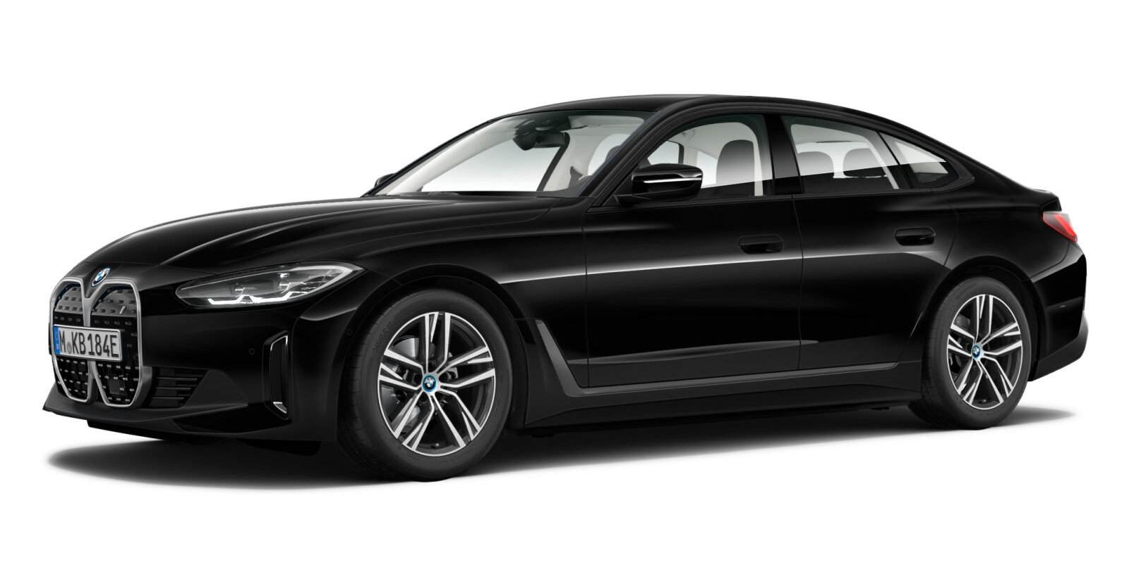 BMW BMW I in Schwarz von vorne