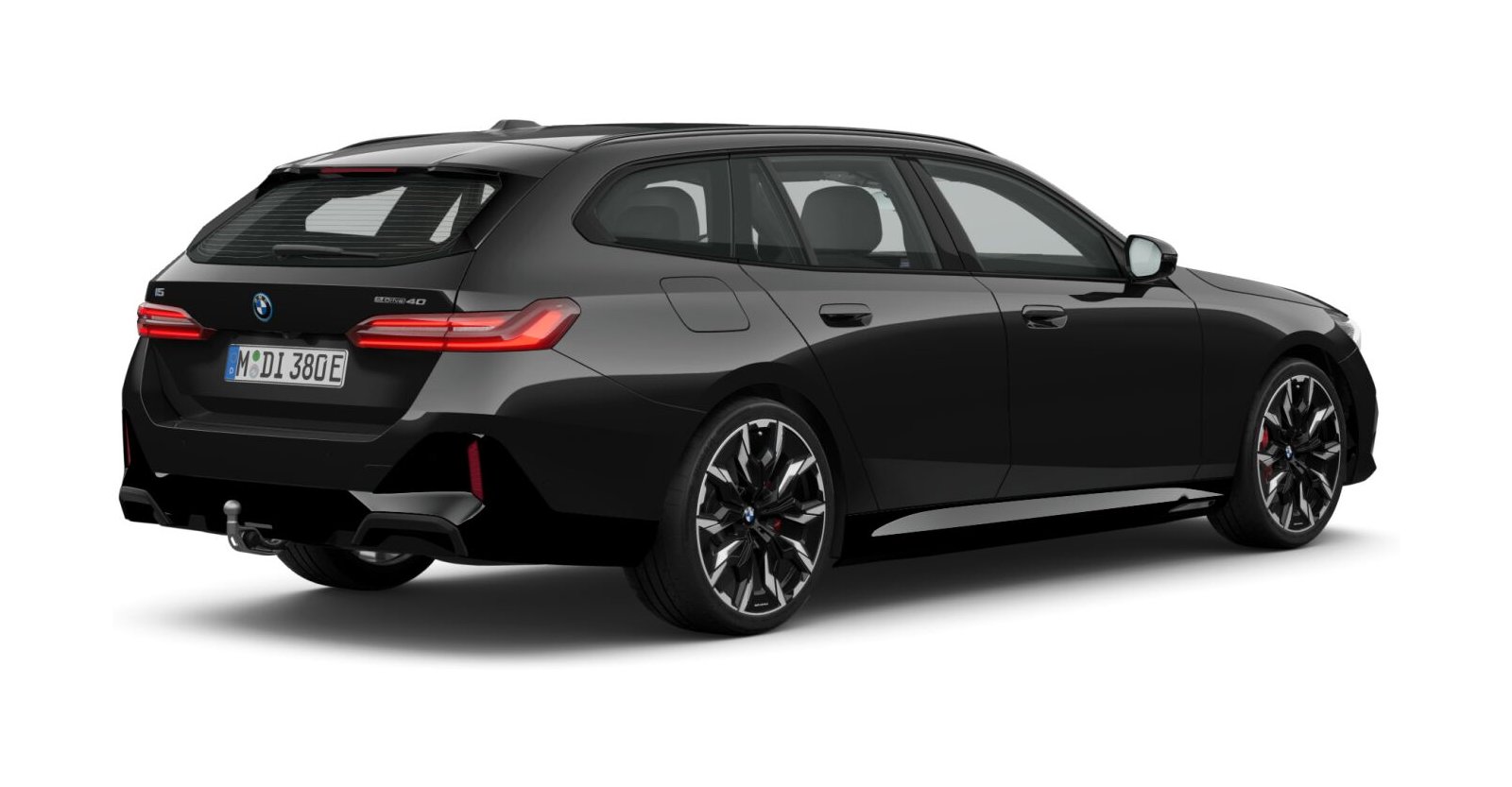 BMW BMW I in Schwarz von hinten BMW BMW I in Schwarz von hinten