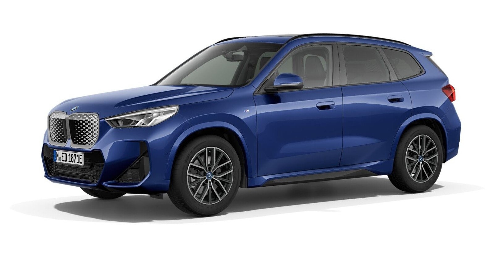 BMW BMW I in Blau von vorne