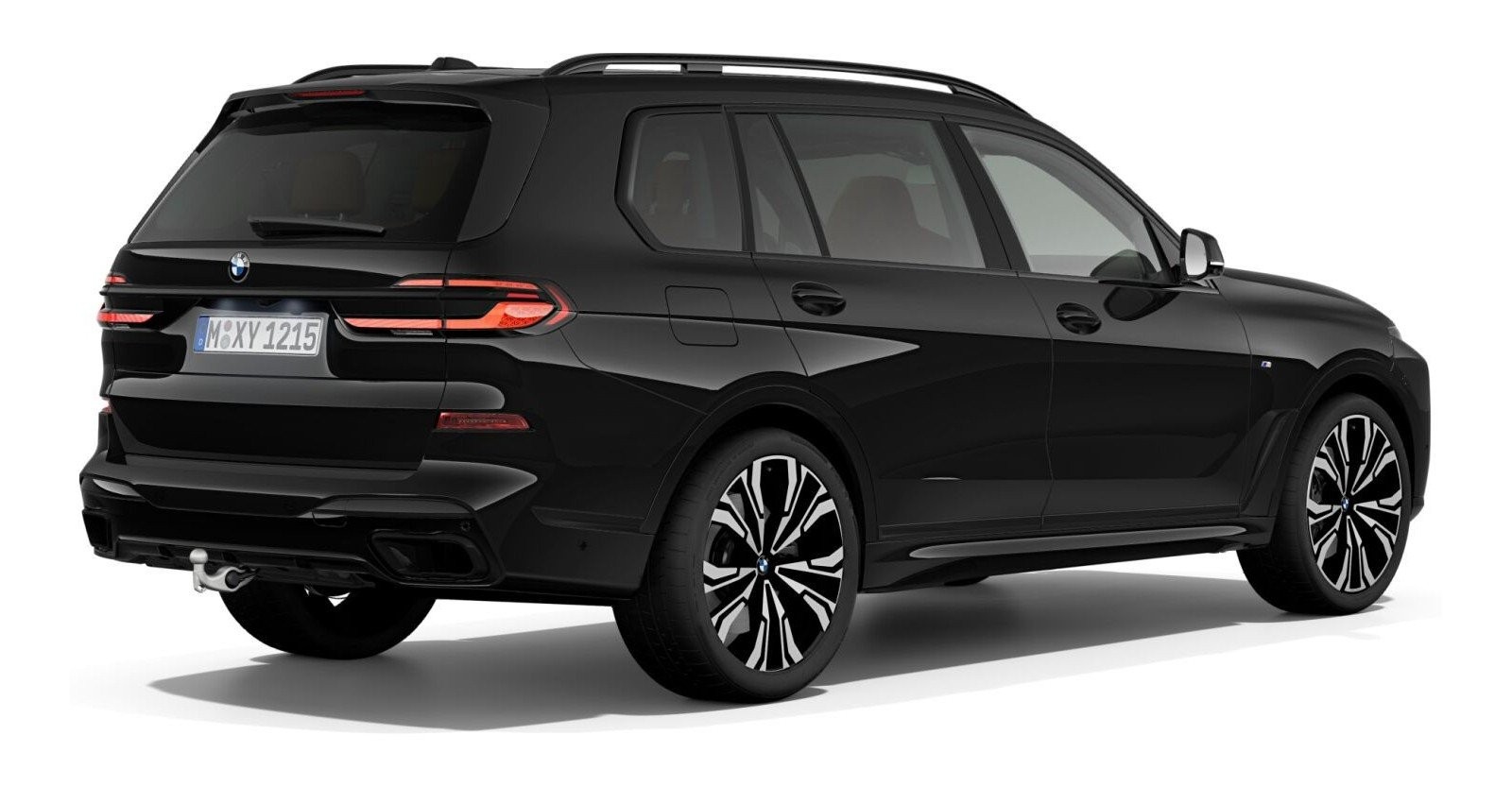 BMW BMW X in Schwarz von hinten