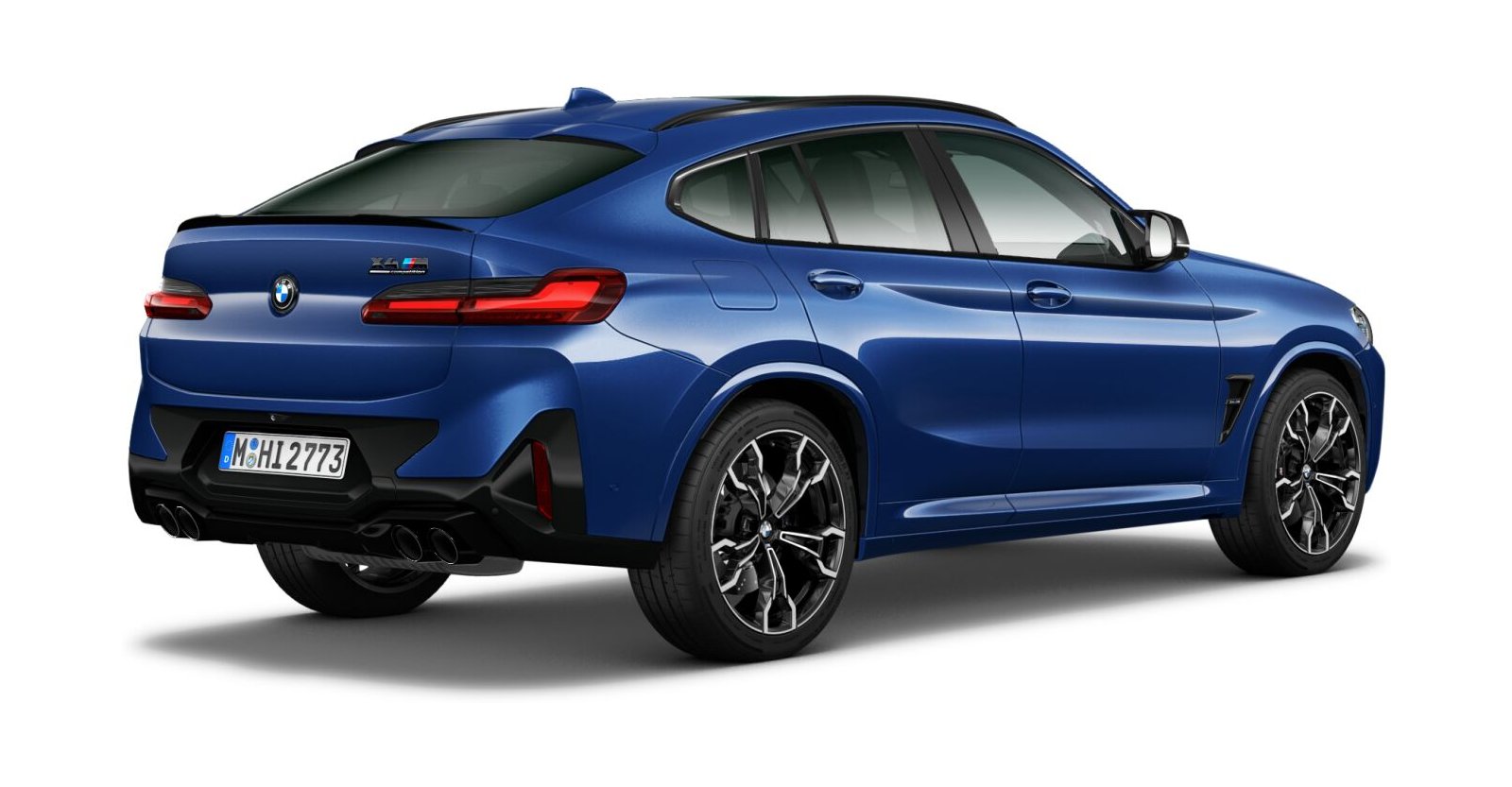BMW BMW M in Blau von hinten BMW BMW M in Blau von hinten