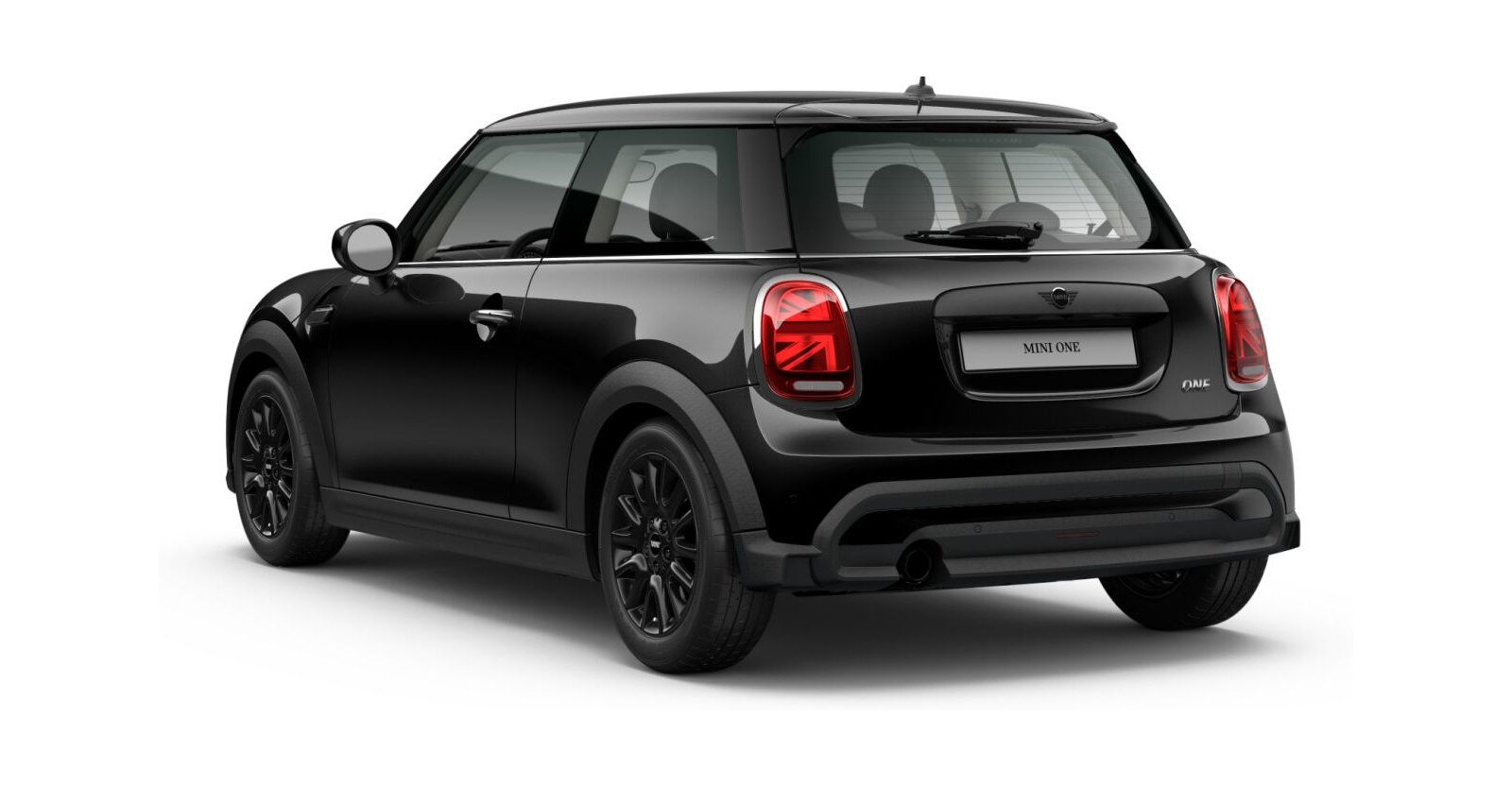 MINI MINI 3-Türer in Schwarz von hinten