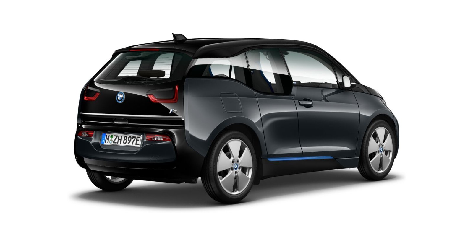 BMW BMW I in Grau von hinten