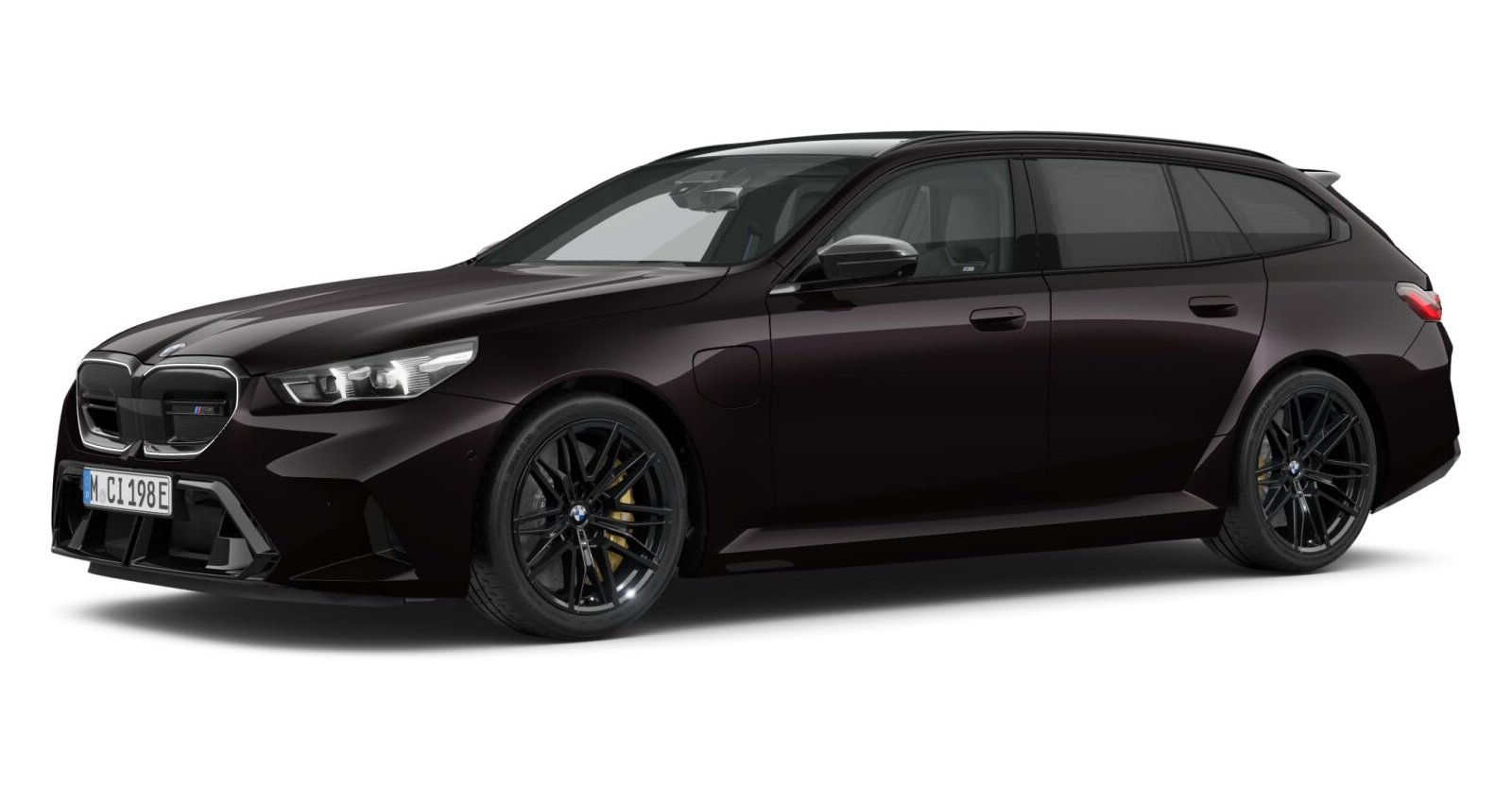 BMW M5 Touring in Schwarz von vorne