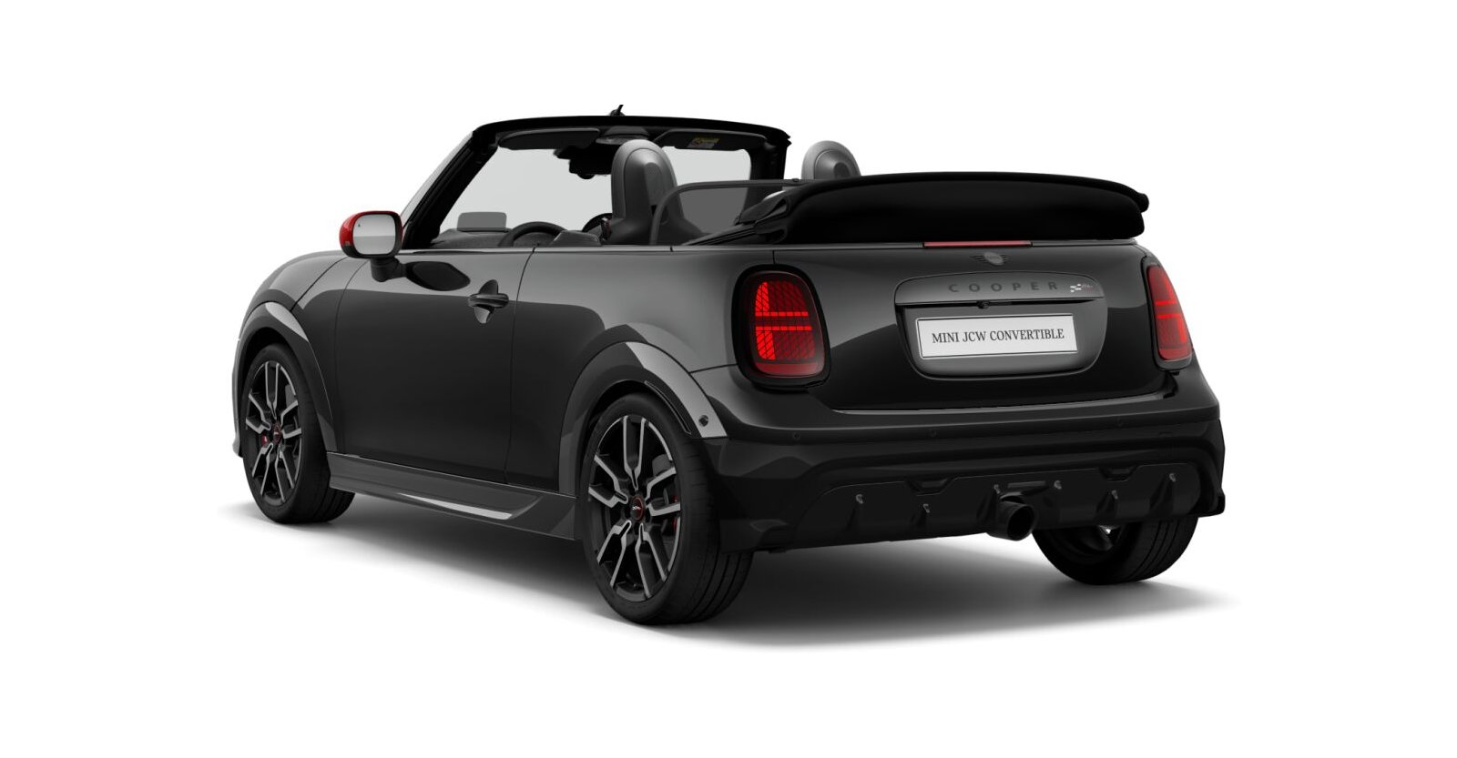 MINI MINI Cabrio in Schwarz von hinten