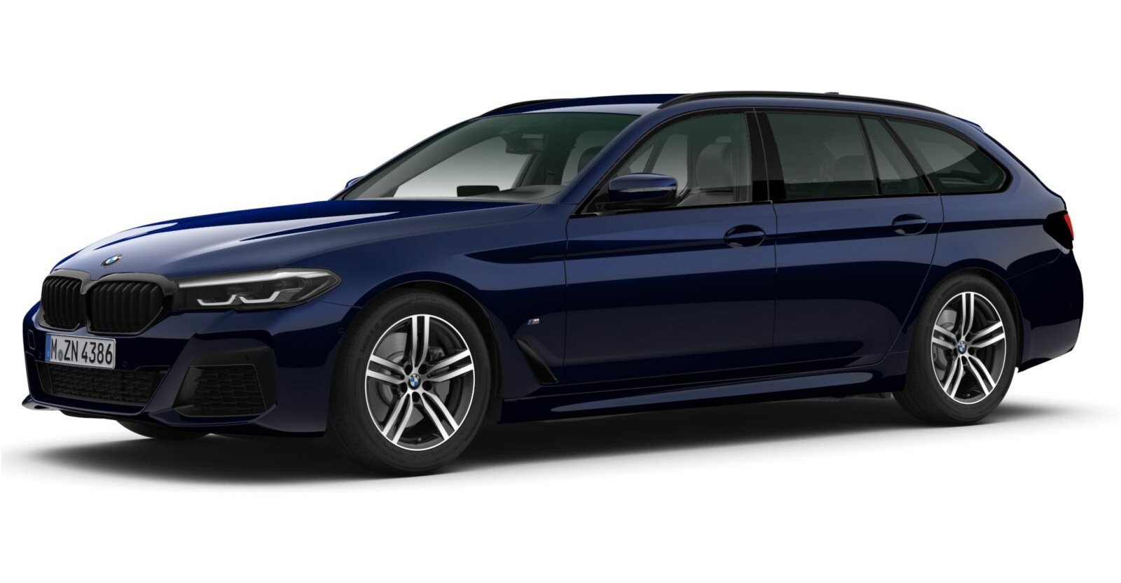 BMW BMW 5er in Blau von vorne BMW BMW 5er in Blau von vorne
