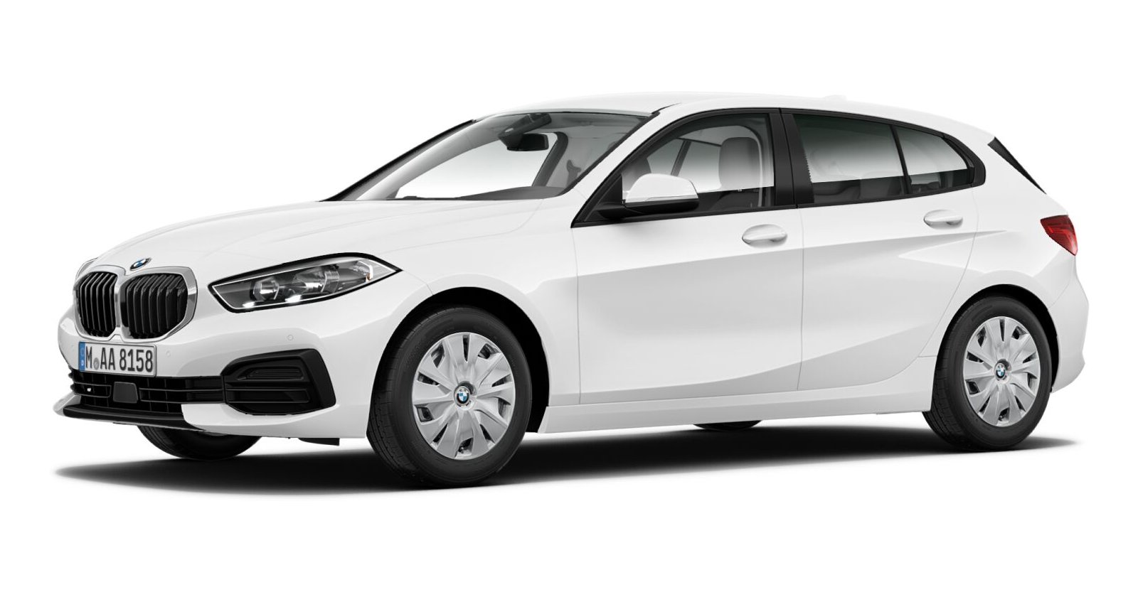 BMW BMW 1er in Weiß von vorne BMW BMW 1er in Weiß von vorne