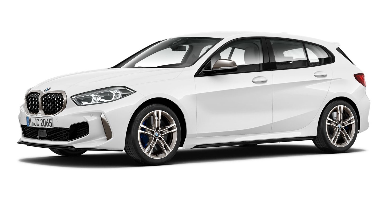 BMW BMW 1er in Weiß von vorne BMW BMW 1er in Weiß von vorne