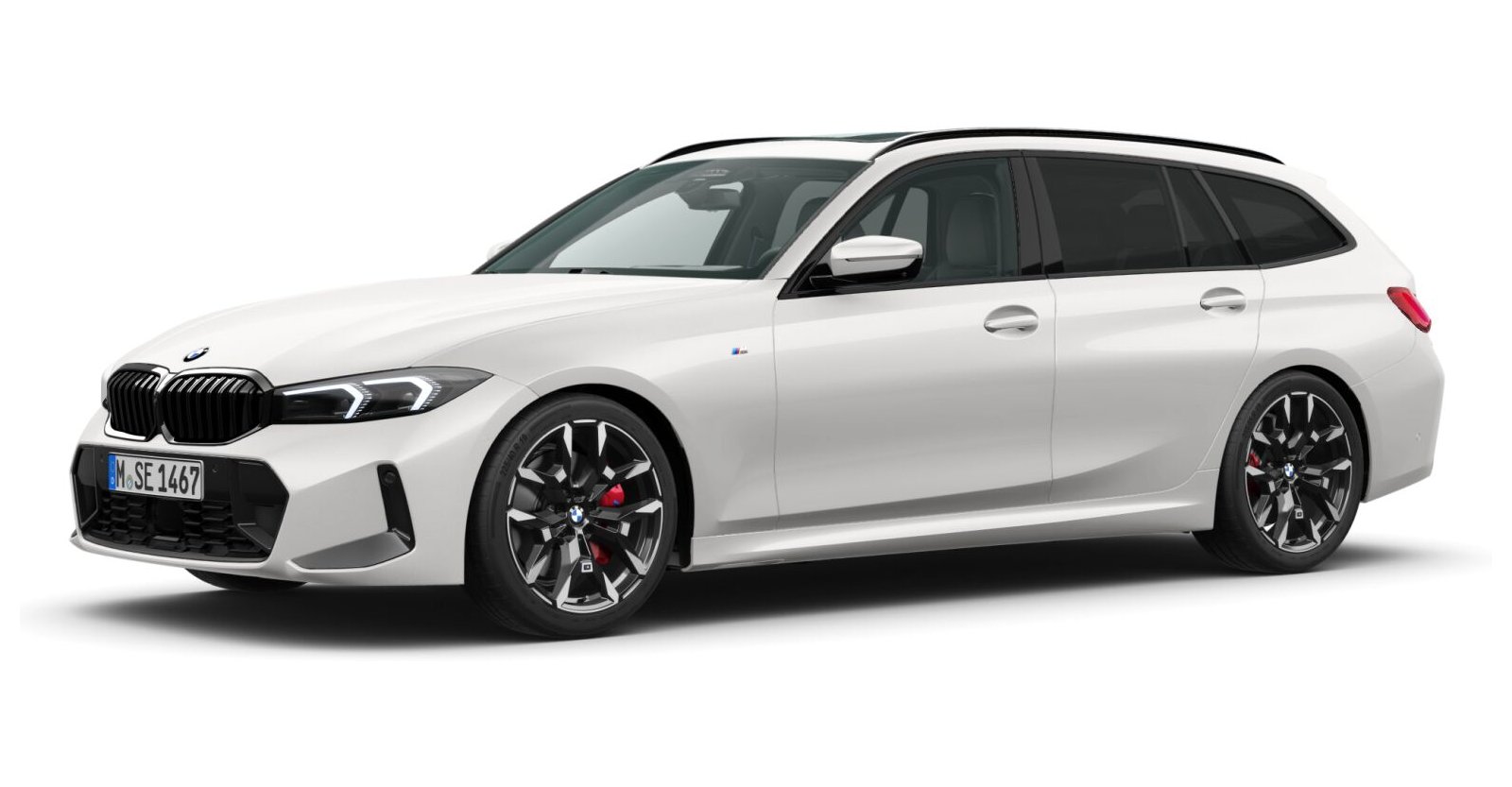 BMW BMW 3er in Weiß von vorne BMW BMW 3er in Weiß von vorne