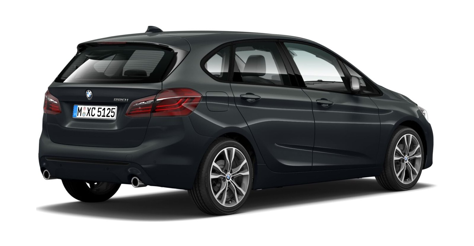 BMW BMW 2er in Grau von hinten BMW BMW 2er in Grau von hinten