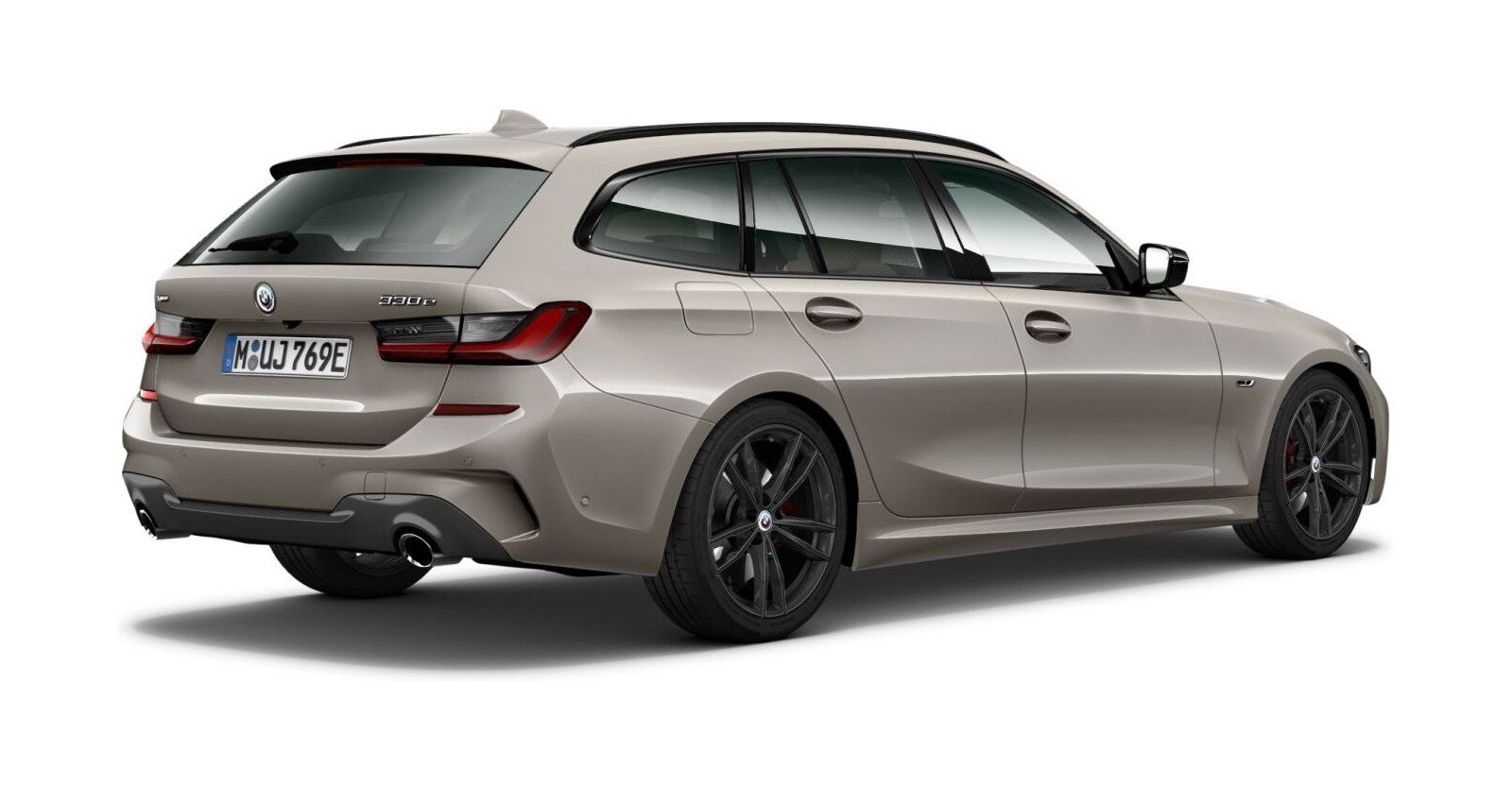 BMW BMW 3er in Grau von hinten BMW BMW 3er in Grau von hinten