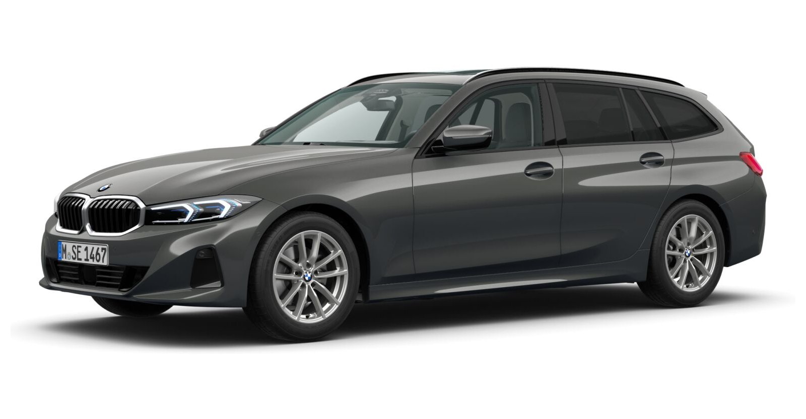 BMW BMW 3er in Grau von vorne BMW BMW 3er in Grau von vorne