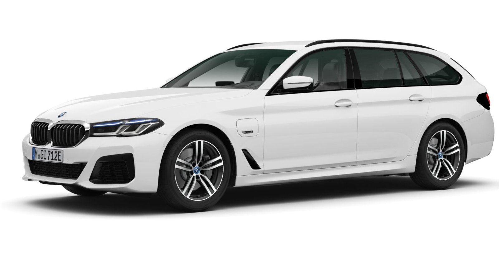 BMW BMW 5er in Weiß von vorne BMW BMW 5er in Weiß von vorne