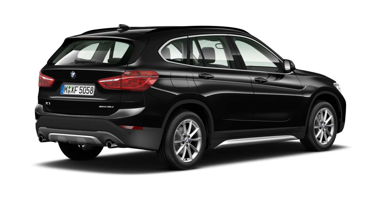 BMW BMW X in Schwarz von hinten BMW BMW X in Schwarz von hinten