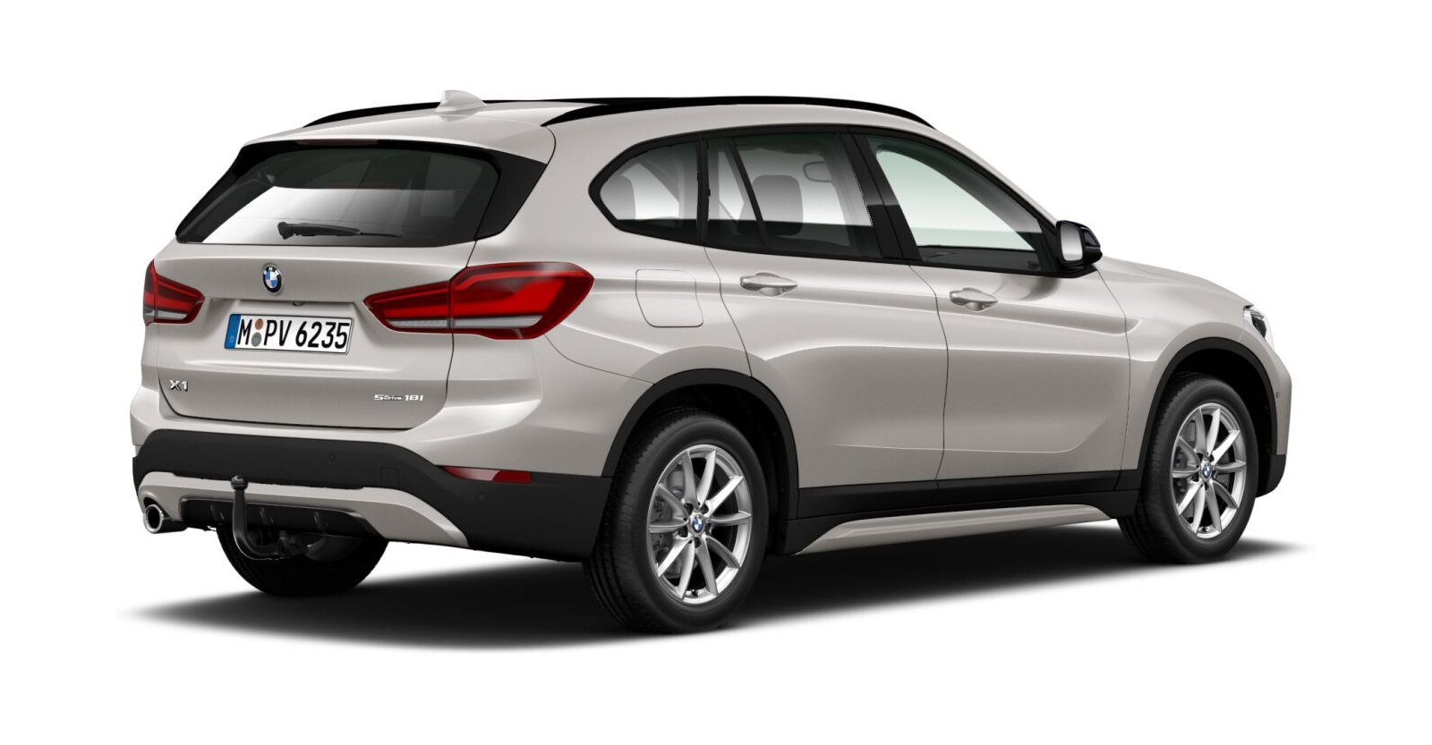 BMW BMW X in Silber von hinten BMW BMW X in Silber von hinten