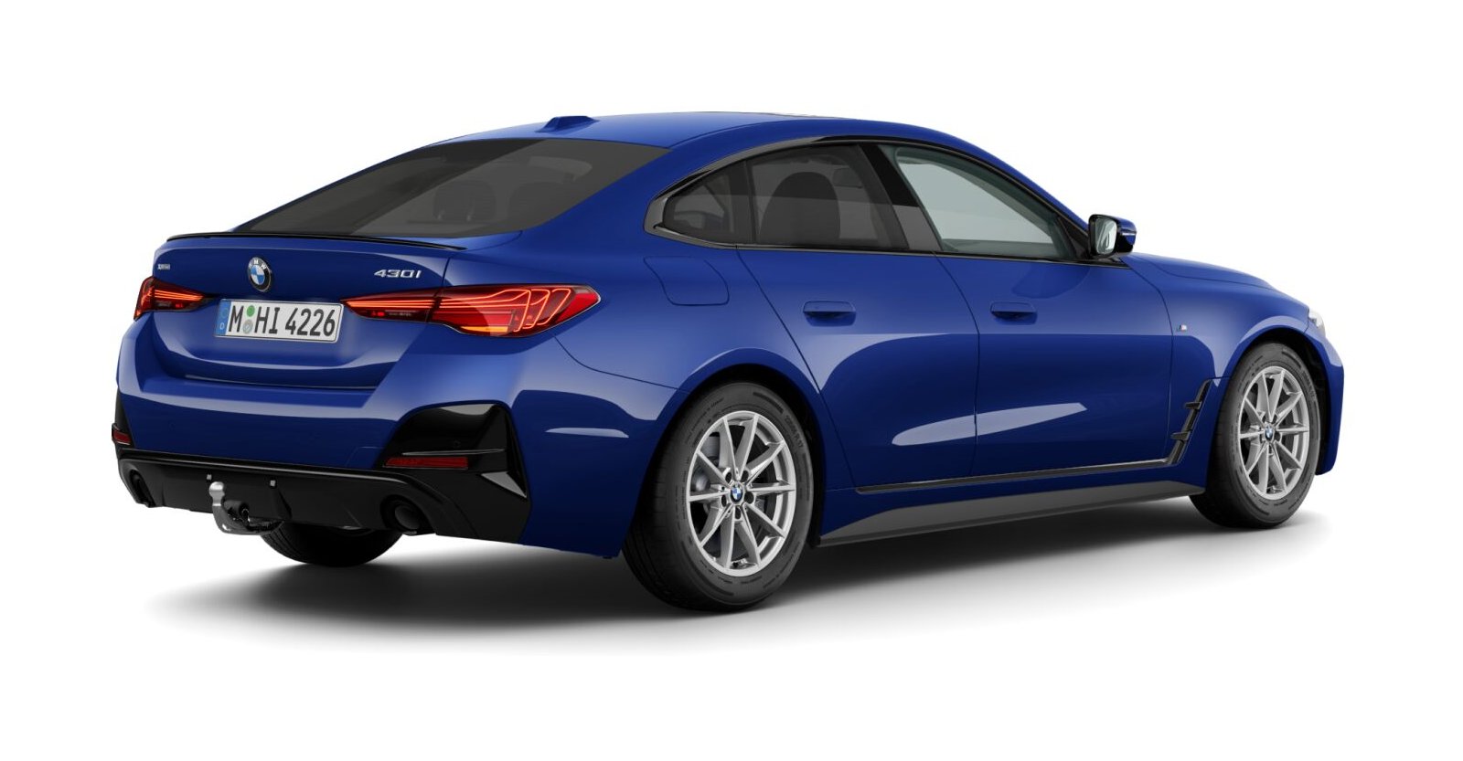 BMW BMW 4er in Blau von hinten BMW BMW 4er in Blau von hinten