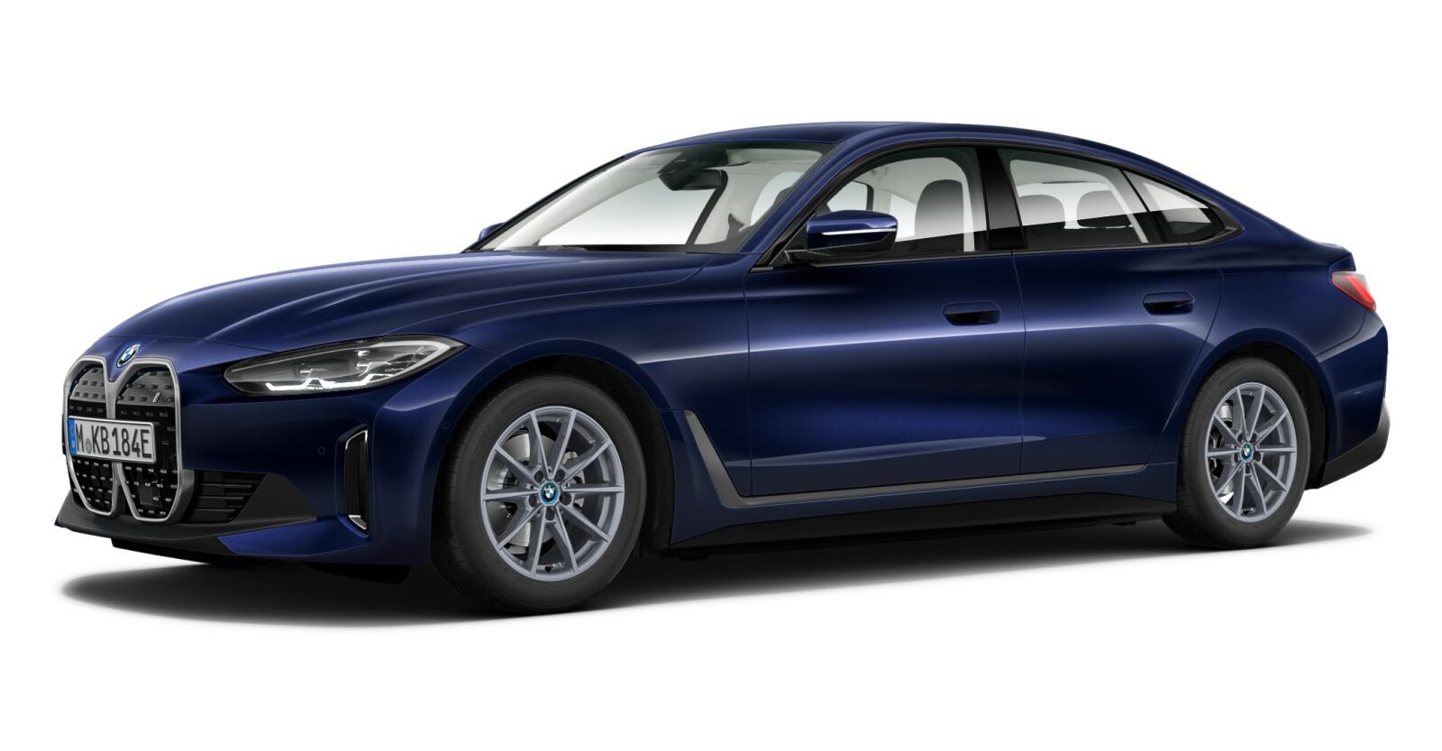 BMW BMW I in Blau von vorne BMW BMW I in Blau von vorne