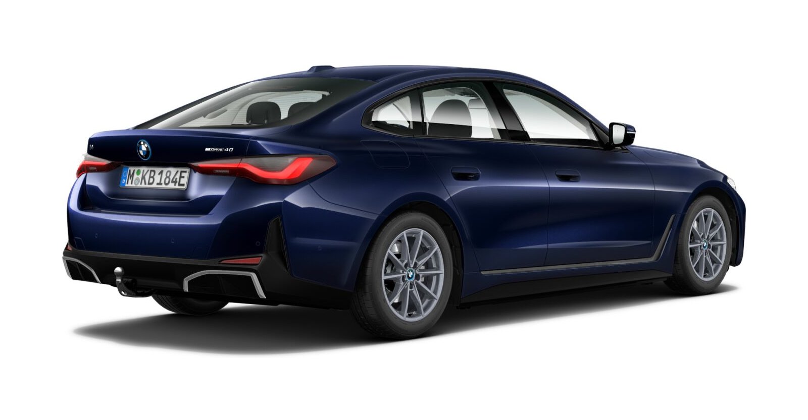 BMW BMW I in Blau von hinten BMW BMW I in Blau von hinten