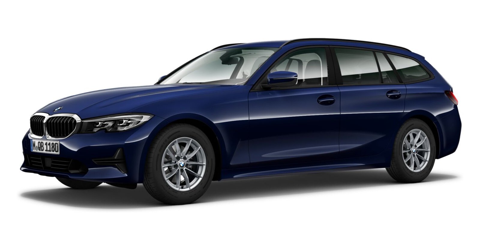 BMW BMW 3er in Blau von vorne BMW BMW 3er in Blau von vorne