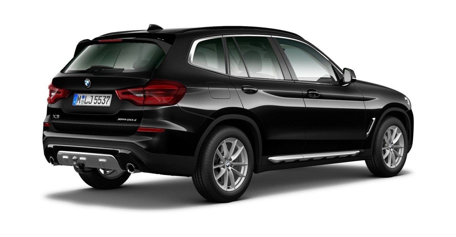 BMW BMW X in Schwarz von hinten BMW BMW X in Schwarz von hinten