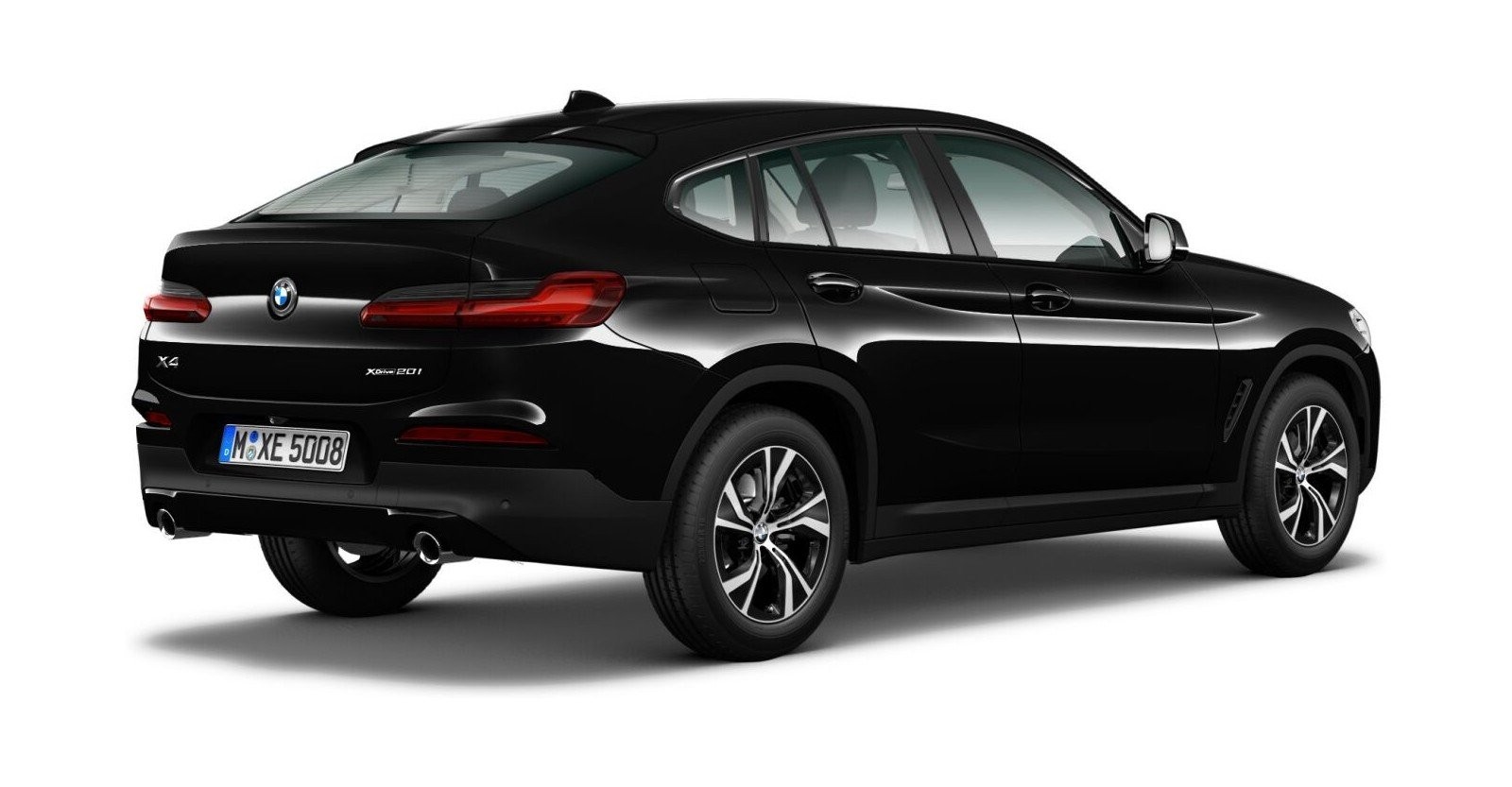 BMW BMW X in Schwarz von hinten BMW BMW X in Schwarz von hinten