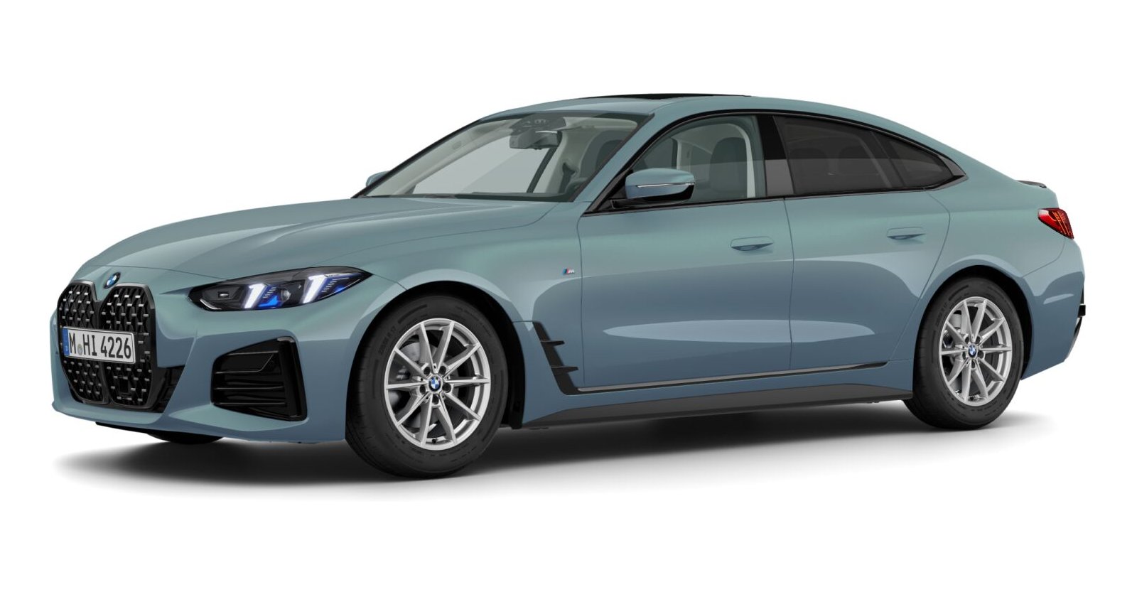 BMW BMW 4er in Grün von vorne BMW BMW 4er in Grün von vorne