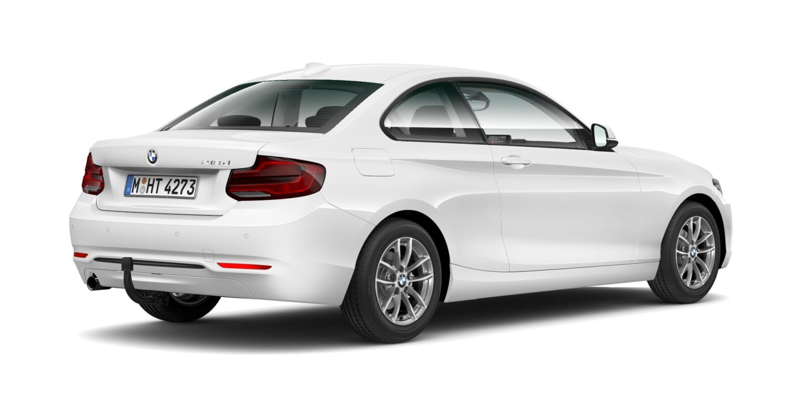 BMW BMW 2er in Weiß von hinten BMW BMW 2er in Weiß von hinten