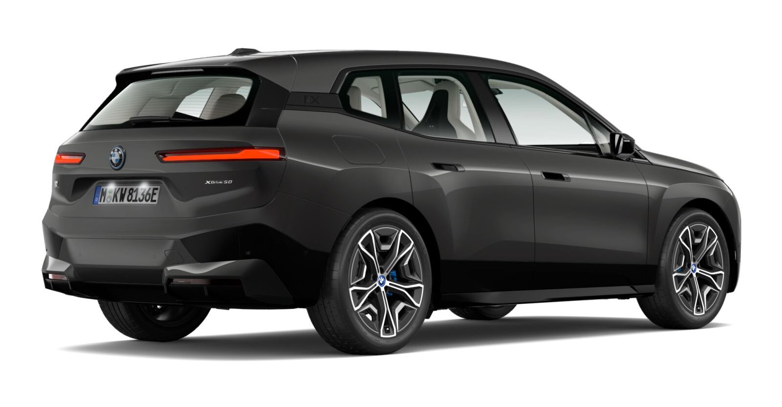 BMW BMW I in Grau von hinten BMW BMW I in Grau von hinten