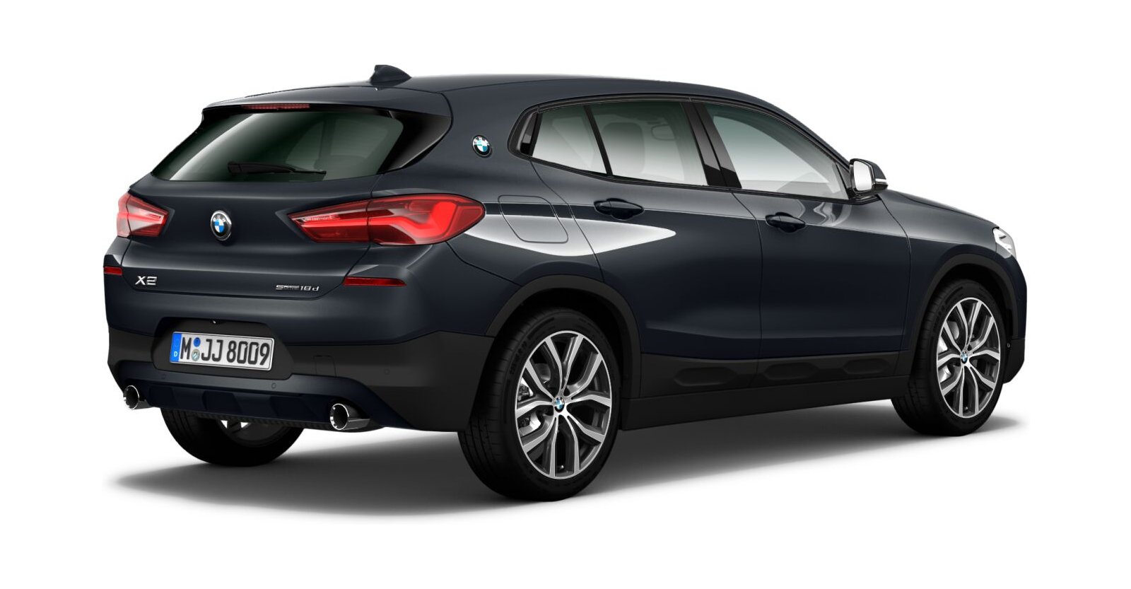 BMW BMW X in Grau von hinten BMW BMW X in Grau von hinten