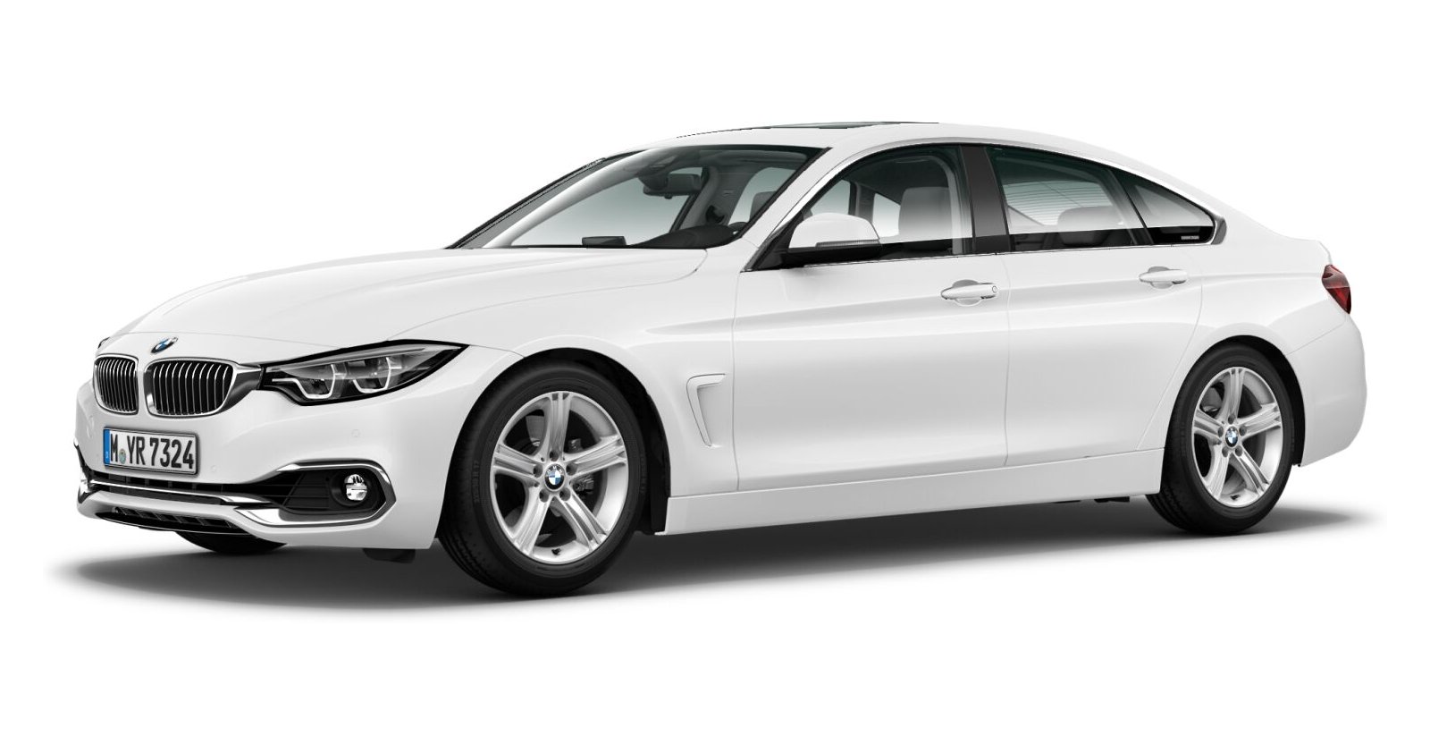 BMW BMW 4er in Weiß von vorne BMW BMW 4er in Weiß von vorne