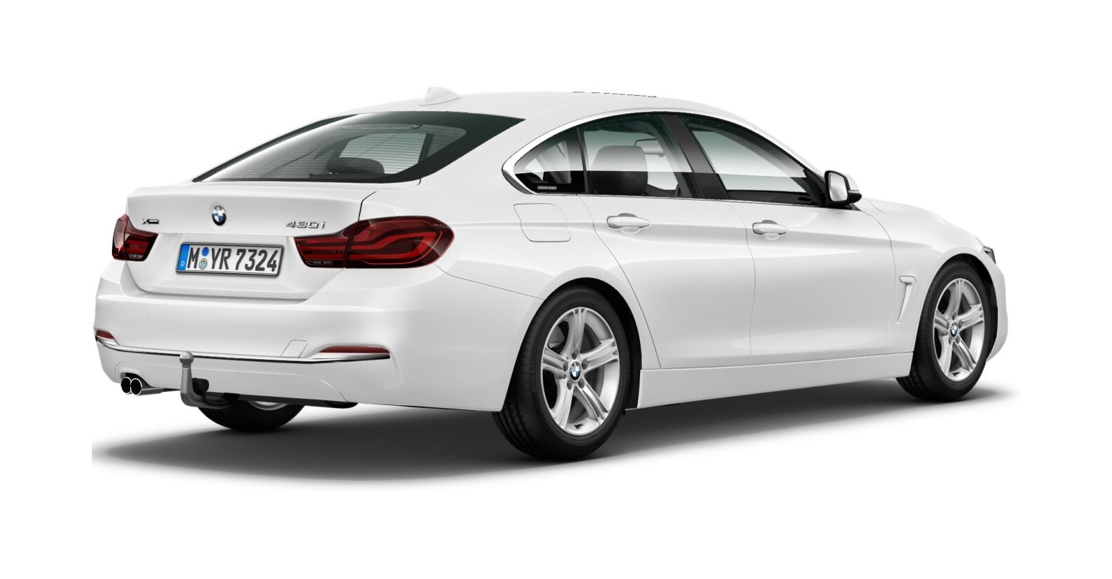 BMW BMW 4er in Weiß von hinten BMW BMW 4er in Weiß von hinten