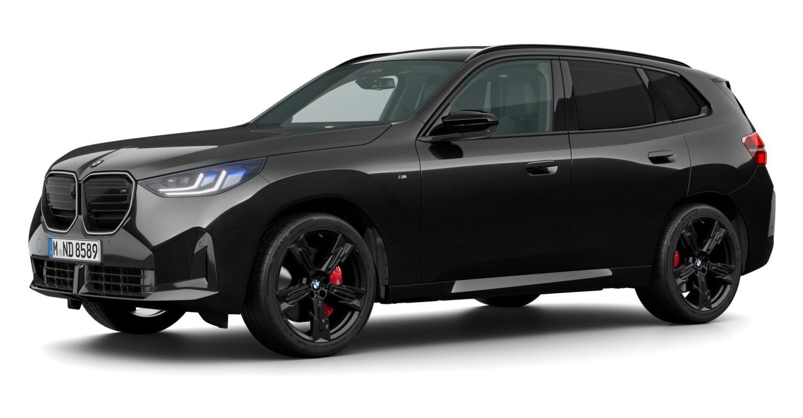 BMW X3 M50 xDrive in Schwarz von vorne BMW X3 M50 xDrive in Schwarz von vorne