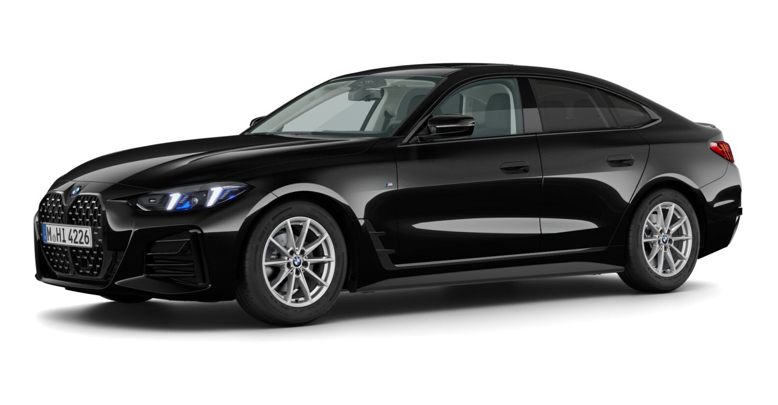 BMW BMW 4er in Schwarz von vorne BMW BMW 4er in Schwarz von vorne