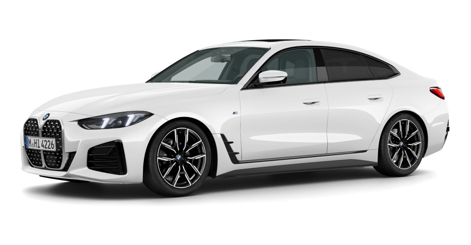 BMW BMW 4er in Weiß von vorne BMW BMW 4er in Weiß von vorne