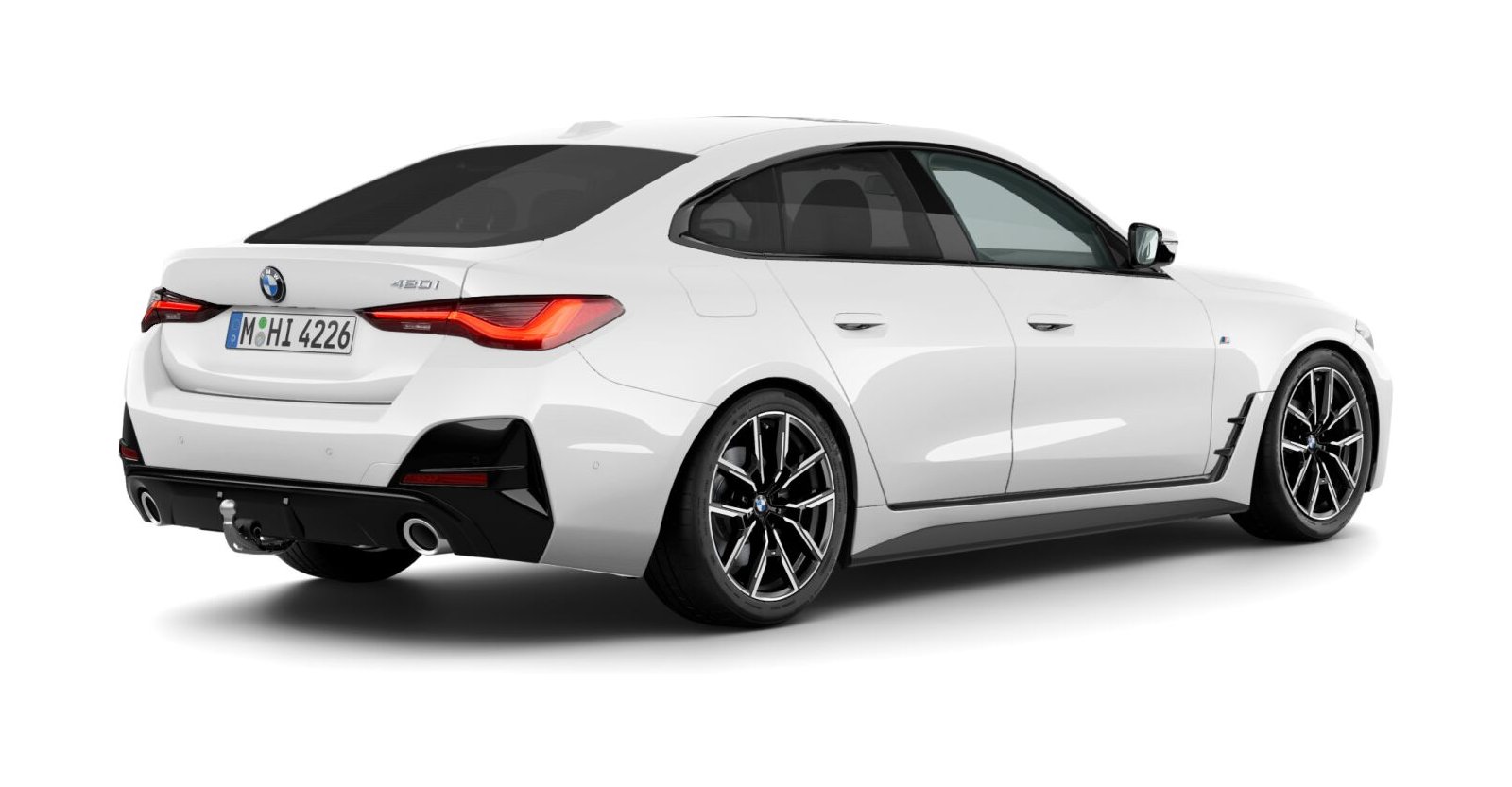 BMW BMW 4er in Weiß von hinten BMW BMW 4er in Weiß von hinten