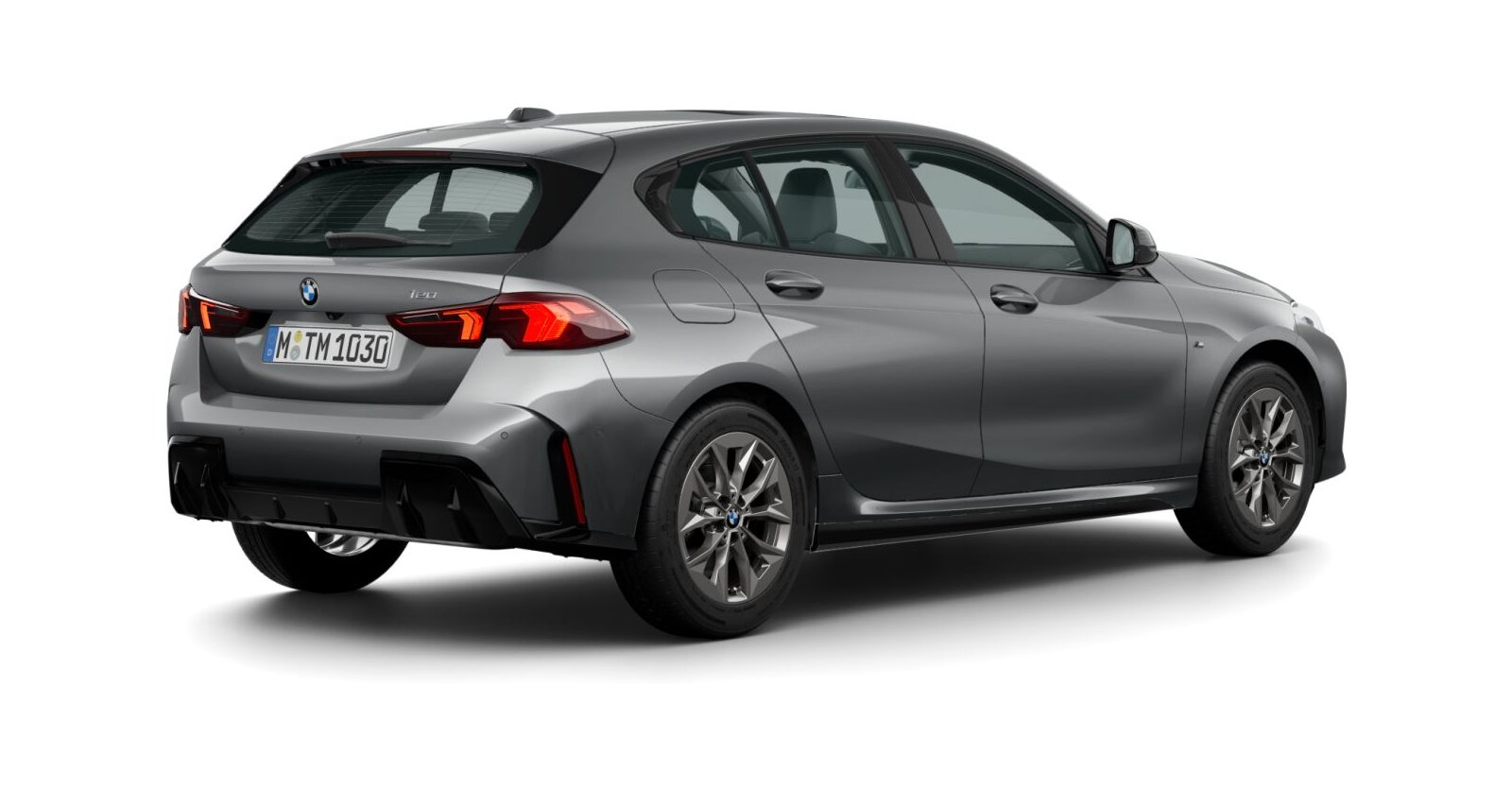 BMW BMW 1er in Grau von hinten BMW BMW 1er in Grau von hinten
