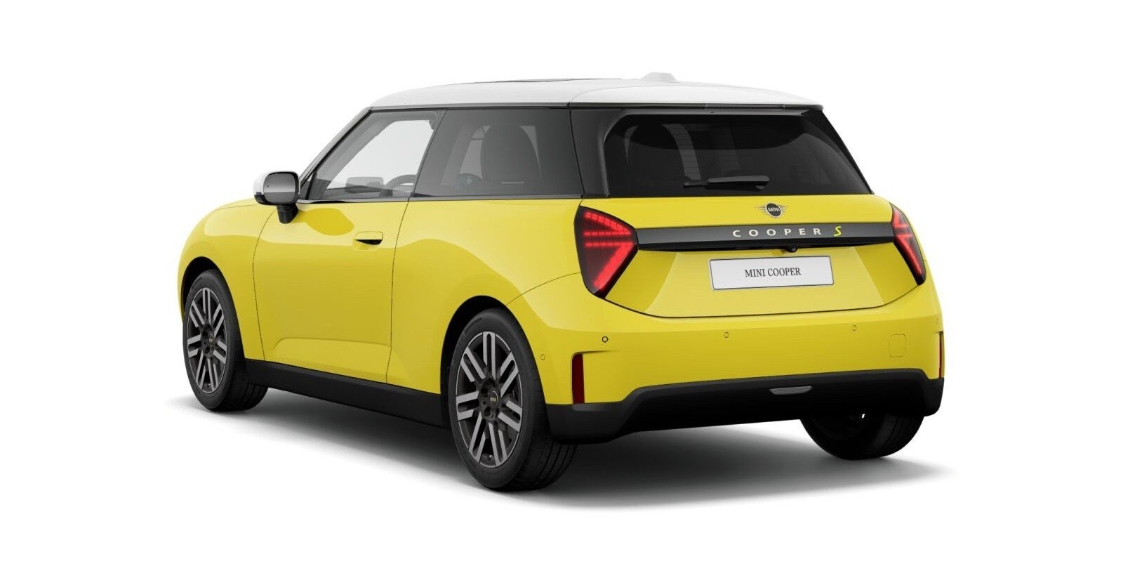 MINI MINI 3-Türer in Gelb von hinten MINI MINI 3-Türer in Gelb von hinten