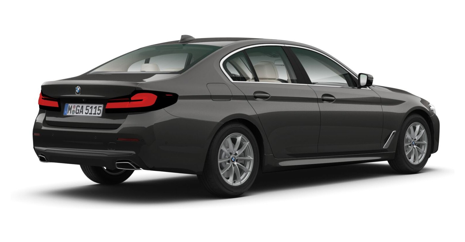 BMW BMW 5er in Grau von hinten BMW BMW 5er in Grau von hinten