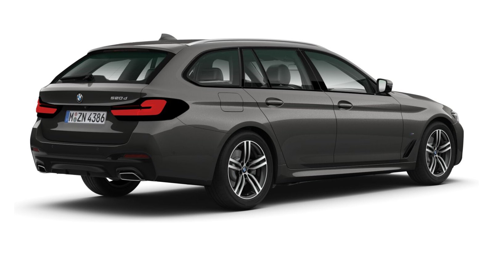 BMW BMW 5er in Grau von hinten BMW BMW 5er in Grau von hinten