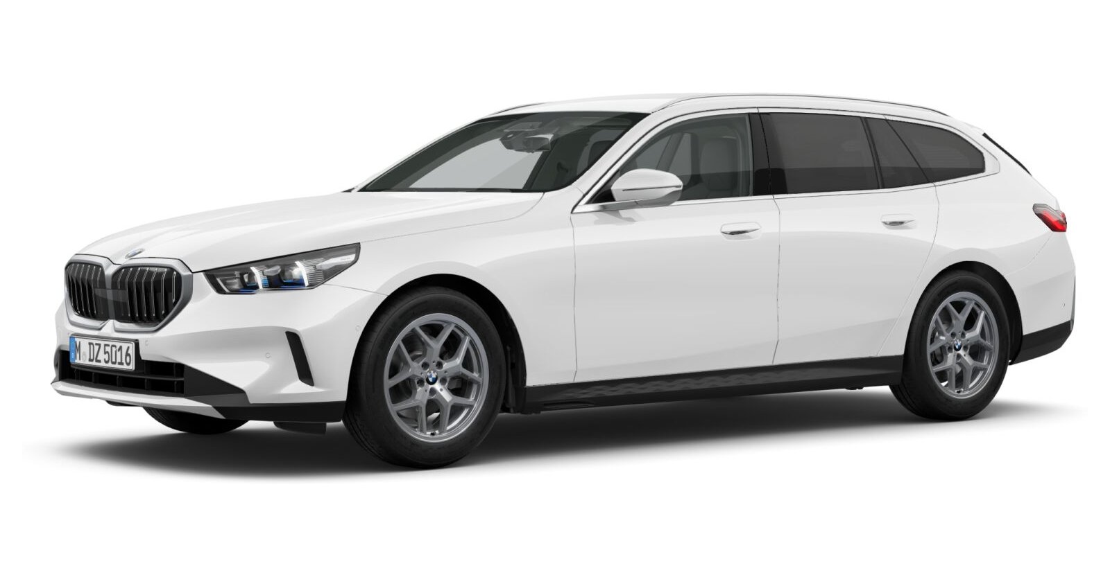 BMW 520d Touring in Weiß von vorne