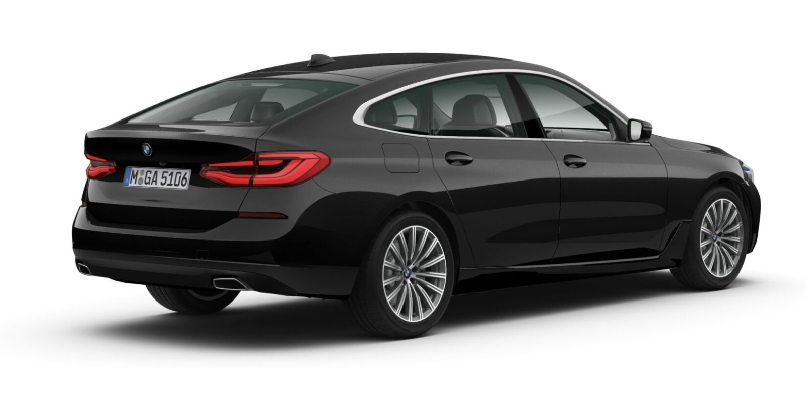 BMW BMW 6er in Schwarz von hinten BMW BMW 6er in Schwarz von hinten