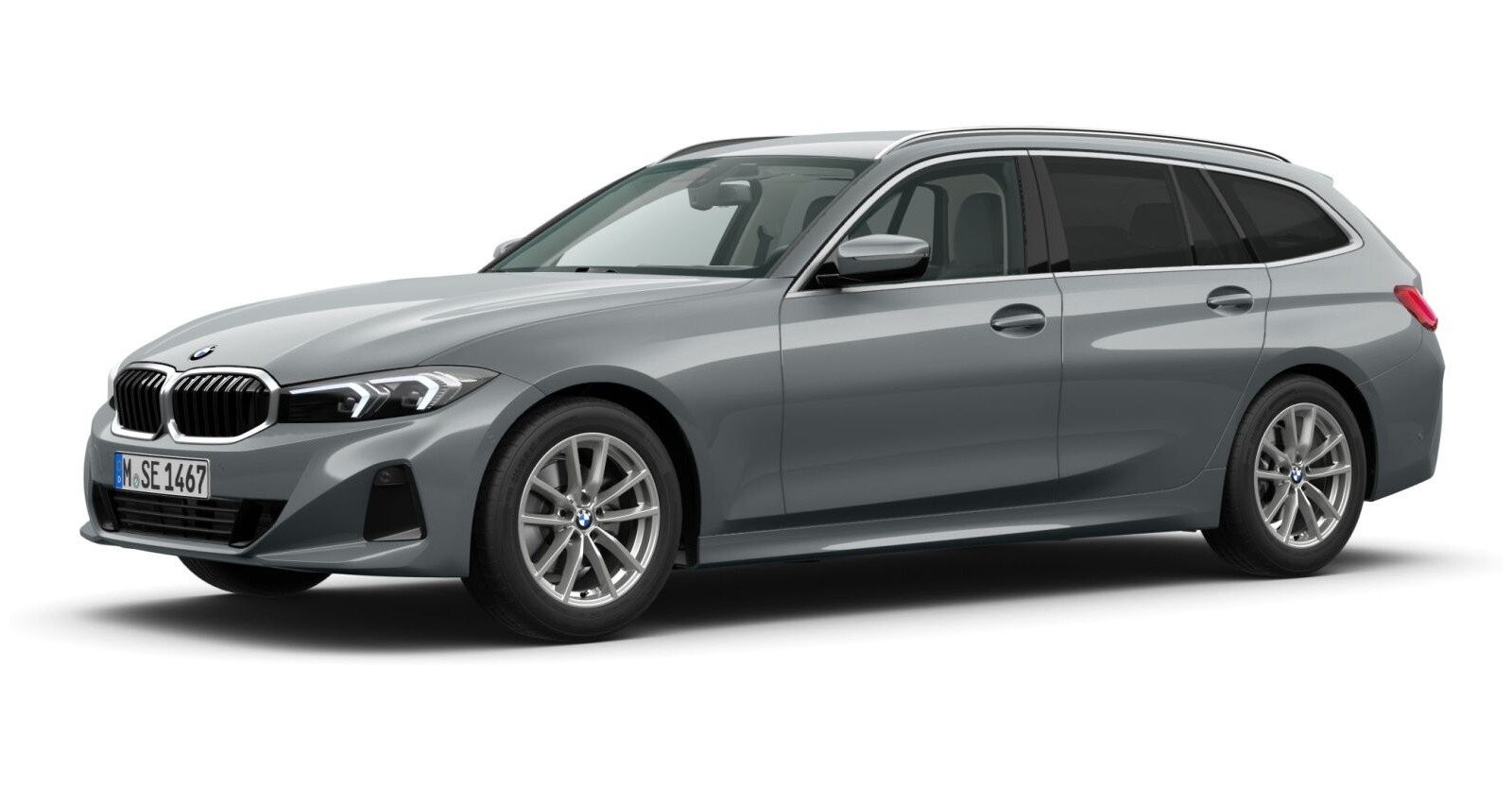 BMW BMW 3er in Grau von vorne BMW BMW 3er in Grau von vorne
