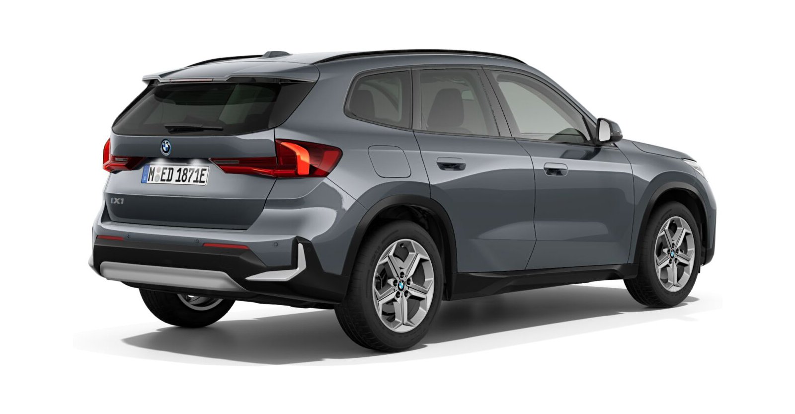 BMW BMW I in Grau von hinten BMW BMW I in Grau von hinten