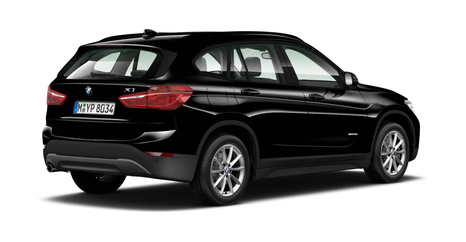 BMW BMW X in Schwarz von hinten BMW BMW X in Schwarz von hinten