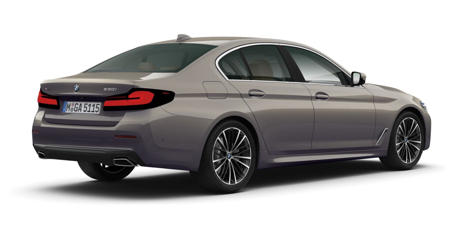 BMW BMW 5er in Grau von hinten BMW BMW 5er in Grau von hinten