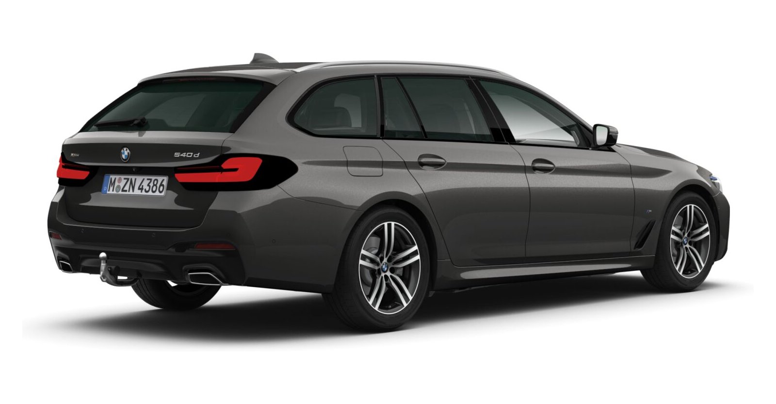 BMW BMW 5er in Grau von hinten BMW BMW 5er in Grau von hinten